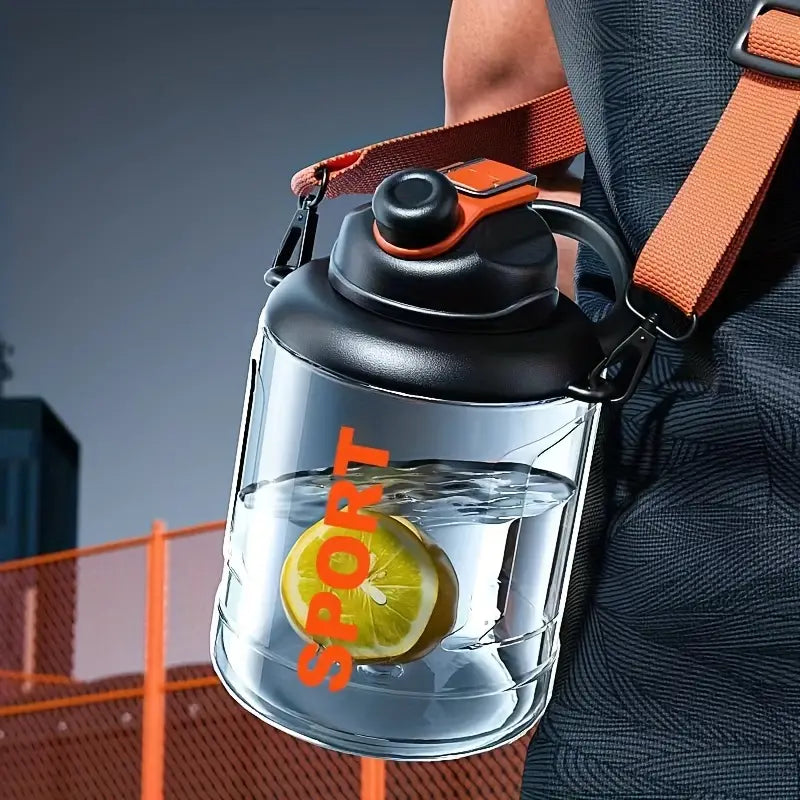 Transparent Big Belly Water Bottle, 2500ml Sports Fitness Water Bottle, Portable Anti Fall Water Barrel, Portable Fitness Jug, Sport Gym Drinking Tumbler Transparent Big Belly Water Bottle, 2500ml Sports Fitness Water Bottle, Portable Anti Fall Water Barrel, Portable Fitness Jug, Sport Gym Drinking Tumbler